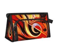 Abstract Note Music Travel Makeup Bag for Women Men Kids Girls Boys Art Note Multipurpose Wash Pouch Bag Toiletry Cosmetic Toiletries Shower Bag Organizer