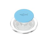 Abstract Ocean/Shark Line Drawing Design PopSockets PopGrip for MagSafe