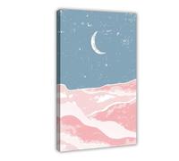 Abstract Ocean Wave Canvas Poster Bedroom Decor Landscape Office Room Decor Gift Frame: 20x30inch(50x75cm)