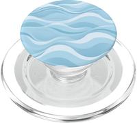 Abstract Ocean Waves Curves Minimal Water Graphic PopSockets PopGrip for MagSafe