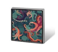 Abstract Octopus Button Pin Classic Cute Heart Shape Brooch Exquisite Fashionable Badge Elegant Lapel Pin Personalized Pins Button for Clothing Backpack Hat Jackets Decorate