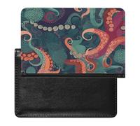 Abstract Octopus Passport Holder Wallet Card Case Fashion Travel Passport Cover Documents Organizer ID Protector Holder Unisex-adult