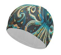Abstract Octopus Swim Caps for Men Women Comfortable High Elasticity Swimming Cap Personalized Swimming Hat Breathable Swim Hats Keeps Hair Clean Bathing Cap for Long Short Hair