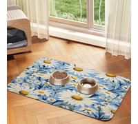 Abstract Oli Painting Daisy Pet Feeding Mat 30x45cm