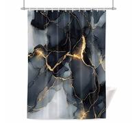 Abstract Ombre Black White Marble Shower Curtain for Bathroom, Modern Art Waterproof Cloth Fabric Bathroom Accessories Set with 12 Rust Proof Plastic Hooks, 60” x 72”