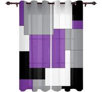 Abstract ometry Art 3D Printed Window ain Panel Set Mosaic Lattice Blackout Drapes 2 Grommet Light Filtering Panels for Privacy 84x96in