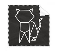 Abstract Origami Cat Geometric Shape Glasses Cloth Cleaning Cloth Phone Screen Cleaner 5pcs Gift