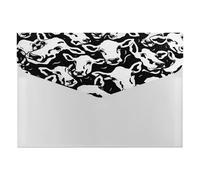 Abstract Overlapping Cow Outlines Accordion File Folder Organizer Expanding File Folder Labels Document Organizer Bag for Office School Letter A4 Size