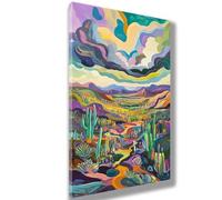 Abstract Paint by Numbers for Adults 32x64 inch Painting by Number Canvas Kits with Acrylic Paint Brushes, Hobbies for Adults Women Paint-by-Numbers Room Decor Wall Art,Landscape,Without Frame,911-W