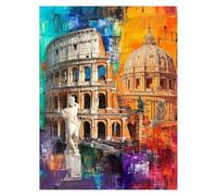 Abstract Paint by Numbers for Adults, Architecture Paint by Numbers for Children, DIY Hobbies for Adults Women Canvas for Painting 38 x 28 In, Wall Art for Living Room Decor Gifts for Women model-8631