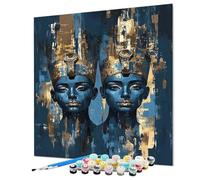 Abstract Paint by Numbers for Adults, Art Painting by Numbers for Adults Children Beginners on Canvas With Brushes & Acrylic Pigment for Home Decor, Gifts for Women 14x20inch No Frame (Model-1254)