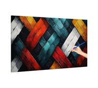 Abstract Paint by Numbers for Adults Beginner, DIY Adult Paint by Numbers Colour, Painting by Number on Canvas, Oil Painting Arts and Crafts for Room Decor Gifts for Women, Without Frame 160x70cm V-89