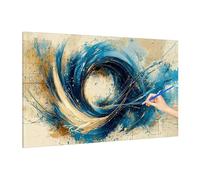 Abstract Paint by Numbers for Adults Beginner, DIY Adult Paint by Numbers Modern, Painting by Number on Canvas, Oil Painting Arts and Crafts for Room Decor, Gifts for Women, Without Frame 70x30cm C-15