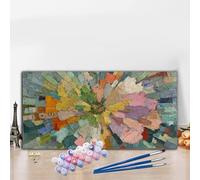 Abstract Paint by Numbers for Adults Beginners, DIY Paint by Numbers Color Colored Canvas Drawing, Easy Arts and Crafts for Adults Oil Painting Kit for Relax and Christmas Decorations 40x90 cm G8-20