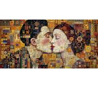 Abstract Paint by Numbers for Adults Couple Painting by Numbers for Children Beginners,DIY Art Craft Paint Hobbies for Adults Women,Home Wall Room Decor,Gifts for Women,60x120cm Without Frame,-fu276u