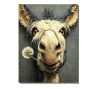 Abstract Paint by Numbers for Adults, Paint by Numbers Donkey, 36 Pigments DIY Oil Painting Kits on Canvas with Brushes, Hobbies for Women, Painting for Home Wall Decor Gifts 16x22 in ZBSWK399