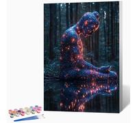 Abstract Paint by Numbers for Adults Zen Paint by Numbers Kits, Hobbies for Adults Women, DIY Acrylic Pigment Color Oil Drawing Kits Wall Art for Living Room Decor 16x24in (Without Frame) -LKF07502I