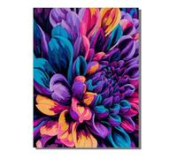 Abstract Paint by Numbers for Children, 24x32 inch Large Paint by Numbers for Adults Flower, DIY Oil Paintings Crafts Hobbies Gifts with Frame Brushes and 36 Acrylic Pigment Home Wall Decor ZBSDK287