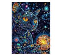 Abstract Paint by Numbers Kit for Adults Cat Acrylic Paint by Numbers 28 x 20In, Canvas Painting Craft Kits for Kids Wall Decor, Large Canvas Wall Art Painting for Home Decor Gifts for Women JLYH-5251