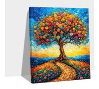 Abstract Paint by Numbers,Tree Paint by Numbers for Adults 36x48in Easy DIY Canvas Painting Kits for Adults Beginners with Brushes Acrylic Pigment,Home Decoration Wall Art Crafts,Women Hobby Y#B389