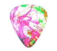 Abstract Paint Flower Printed Guitar Picks Personalized Guitar Plectrums 12 Pcs For Acoustic Guitar Electric Guitar And Bass Bulk Guitar Pick One Size