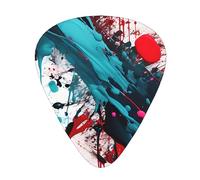 Abstract Paint Splashes Exceptional Guitar Pick – Single-Side Full-Print, Abs Material Plectrum – Diverse Thickness For Varied Music Experience – Ideal For Guitars And Ukuleles,Guitar Pick,
