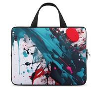 Abstract Paint Splashes Laptop Bag Durable Laptop Sleeve Water-Resistant Notebook Bag for Computer Or Tablet