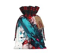 Abstract Paint Splashes Print Gift Drawstring Reusable Pouches For Holiday Birthday Wedding Party Favors Bags