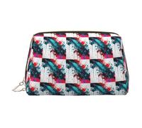 Abstract Paint Splashes Print Makeup Bag Stylish Cosmetic Bags for Women Daily Use Toiletry Travel Vanity Pouch