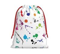 Abstract Paint Splashes Print Practical Drawstring Gift Travel Pouches Men Women Multiple Occasion Daily Carry