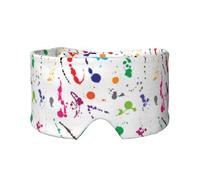 Abstract Paint Splashes Printed, Full Eye Covers Light Blocking Eye Mask Sleep Eye and Ear Muffs