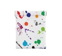 Abstract Paint Splashes Printed, Squeeze Top Wallet Women Storage Bag Small Coin Purse Change Pouch