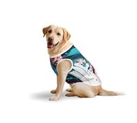 Abstract Paint Splashesprint Large Pets Vest Breathable Sleeveless Tank Top Cozy Lightweight Walks Travel T-Shirt