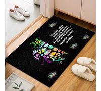 Abstract Painted Turtle Area Rug 60x90cm Washable Living Room Rug Non-slip Soft Carpet Short Pile Faux Wool Modern Colorful Sea Turtle Art Floor Mats for Bedroom Home Office Kitchen Decor