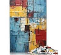 Abstract Painting 05 Puzzles500 Pieces Wooden Puzzle Jigsaws for Adults Brain Teaser Puzzles For Adults 500pcs (52x38cm)