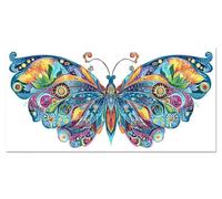Abstract Painting by Numbers for Adults Butterfly Paint by Number Kits for Children Sip and Paint Kit for Adults DIY Painted Mini Paintings by Numbers Kids Acrylic Pigment 14x28in Without Frame u-615