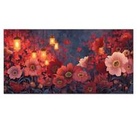 Abstract Painting by Numbers for Adults Flower Paint by Number Kits for Children Sip and Paint Kit for Adults DIY Painted Mini Paintings by Numbers Kids Acrylic Pigment 14x28in Without Frame u-711