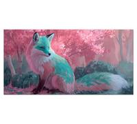 Abstract Painting by Numbers for Adults Fox Paint by Number Kits for Children Sip and Paint Kit for Adults DIY Painted Mini Paintings by Numbers Kids with Acrylic Pigment 14x28in Without Frame u-591