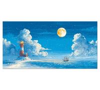 Abstract Painting by Numbers for Adults Lighthouse Paint by Number Kits for Children Sip and Paint Kit for Adults DIY Painted Mini Paintings by Numbers Kids Acrylic Pigment 14x28in Without Frame u-279