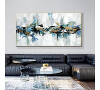 Abstract Painting On Canvas Prints Large Canvas Wall Art Decor Art Pictures For Living Room Modern Decoration Colorful 50x115cm/20x45in With Golden Frame