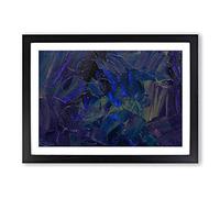 Abstract Painting Vol.303 by S.Johnson Framed Print | A2 Black Framed Wall Art | Ready to Hang | Abstract Historical Picture | Living Room Bedroom Lounge Office