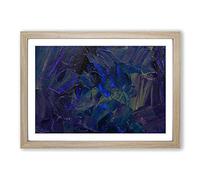 Abstract Painting Vol.303 by S.Johnson Framed Print | A2 Oak Framed Wall Art | Ready to Hang | Abstract Historical Picture | Living Room Bedroom Lounge Office