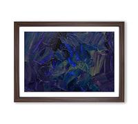 Abstract Painting Vol.303 by S.Johnson Framed Print | A2 Walnut Framed Wall Art | Ready to Hang | Abstract Historical Picture | Living Room Bedroom Lounge Office