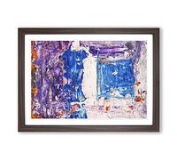 Abstract Painting Vol.52 by S.Johnson Framed Print | A2 Walnut Framed Wall Art | Ready to Hang | Abstract Historical Picture | Living Room Bedroom Lounge Office