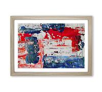 Abstract Painting Vol.54 by S.Johnson Framed Print | A2 Oak Framed Wall Art | Ready to Hang | Abstract Historical Picture | Living Room Bedroom Lounge Office
