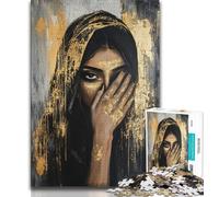 Abstract Painting Woman 1000 Piece Jigsaw Puzzles for Adults Gifts,for Educational Game Challenge Toy Unique Home Decor And Gifts (75x50cm)
