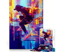 Abstract Parkour 1000 Piece Jigsaws for Adults Puzzle DownTime Game Decompress Fun Challenge Fine Art (38x52cm)