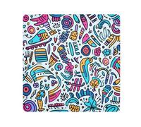 Abstract Pattern3 Camera Wrap Cloth, Squares Magic Self-Adhesive Cloth for Lens Camera Anti-Scratch Lens Protector Makeup Wrap Cloth Bag 13.8" x 13.8"