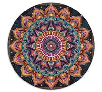 Abstract Patterns Jigsaw Puzzles for Adults Gifts 1000 Pieces Challenging Games Home Decoration Brainteasing Colorful Mandala Pattern Jigsaw Puzzle for Adults 1000pcs (67.5x67.5cm)