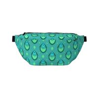 Abstract Peacock Pattern Crossbody Bags Bum Bag Fanny Pack, Lightweight Waistpack for Running Walking Hiking Jogging